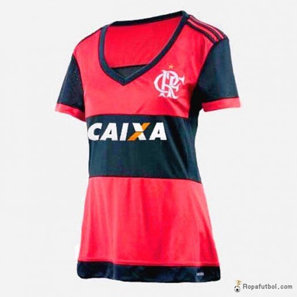 Camiseta Flamengo Replica Primera Ropa Mujer 2017/18